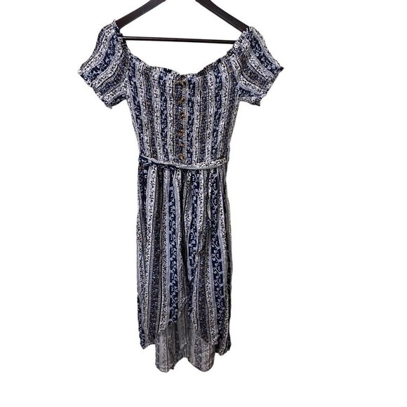 NWT Justify Juniors Large Hi-Low‎ Floral Dress - Picture 1 of 13